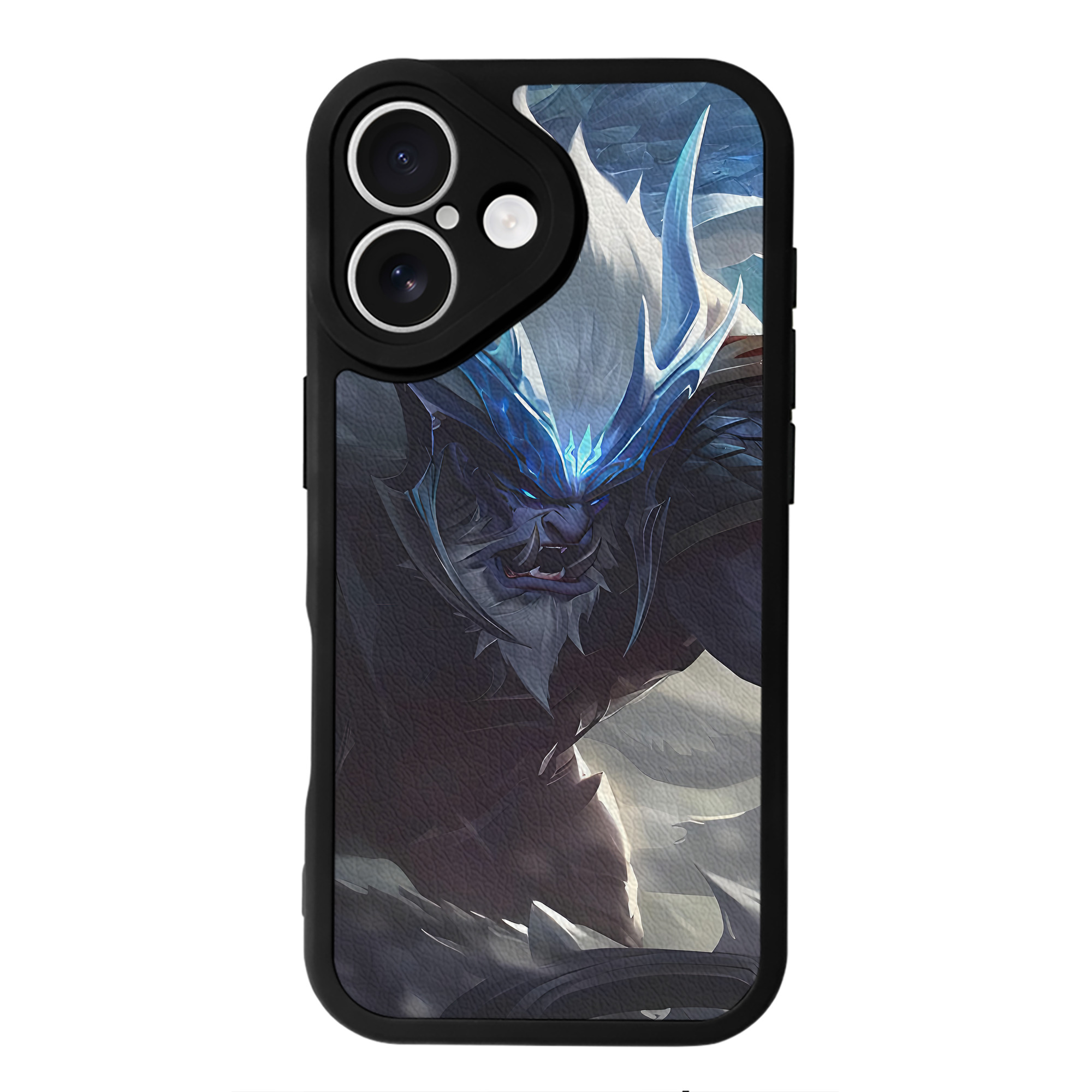 （画像用） リーグ・オブ・レジェンド League of Legends LOL 【iPhone 16シリーズ対応】シリコンスマホケース（レザー調） 材質：シリコン